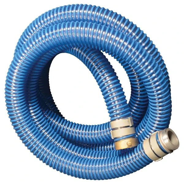 Xtrmeflx Suction Hose Assembly, Blue, 2 Inch X 50 Feet With Couplings