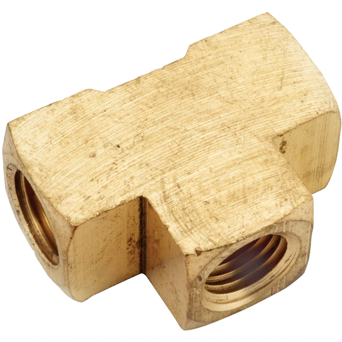 Pipe Fittings, Tee, Lead Free Brass, 3/8 In.