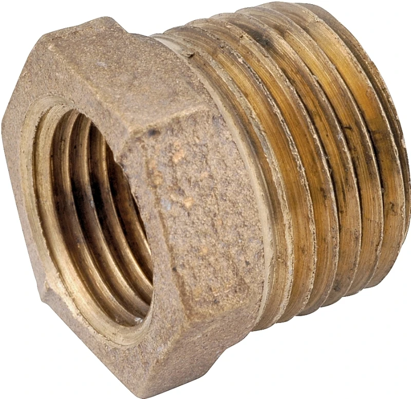 1-1/4 In. Mpt X 1 In. Fpt Red Brass Hex Reducing Bushing