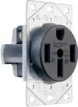 Pass & Seymour Flush Outlet 50A 125/250V 4W