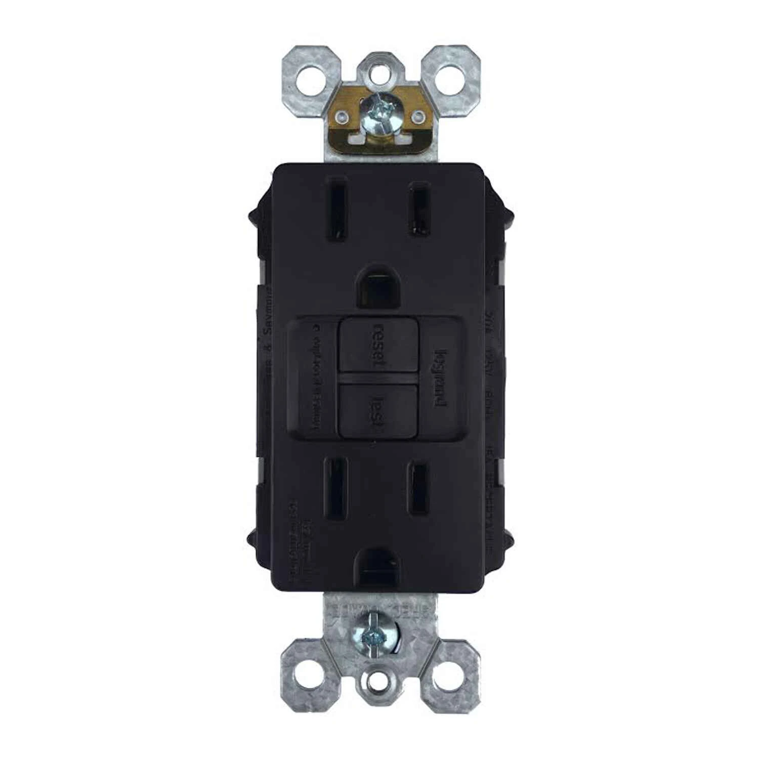 Pass & Seymour GFCI Outlet, Self Testing, 15A, Brown
