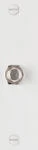 Pass & Seymour Wall Plate, F Type Coax Connector, White Thermoplastic