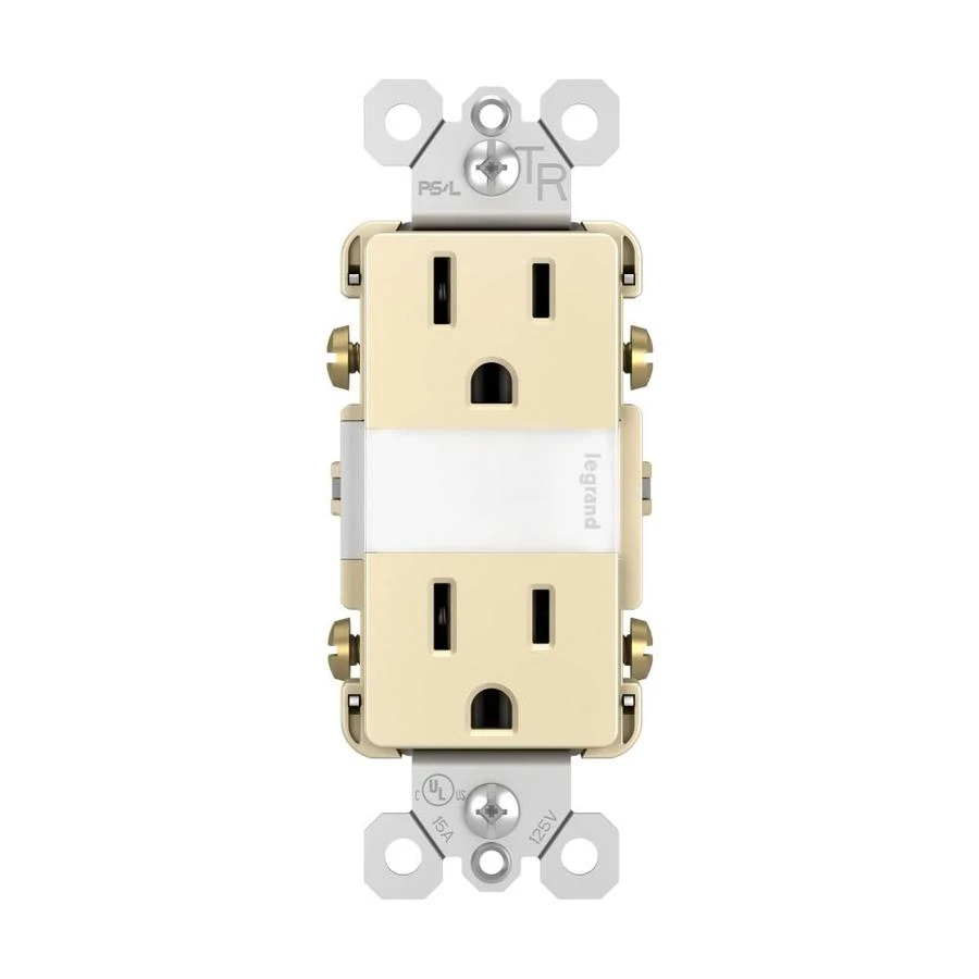 Pass & Seymour LED Night Light, Auto-On, Light Almond, 15-Amp