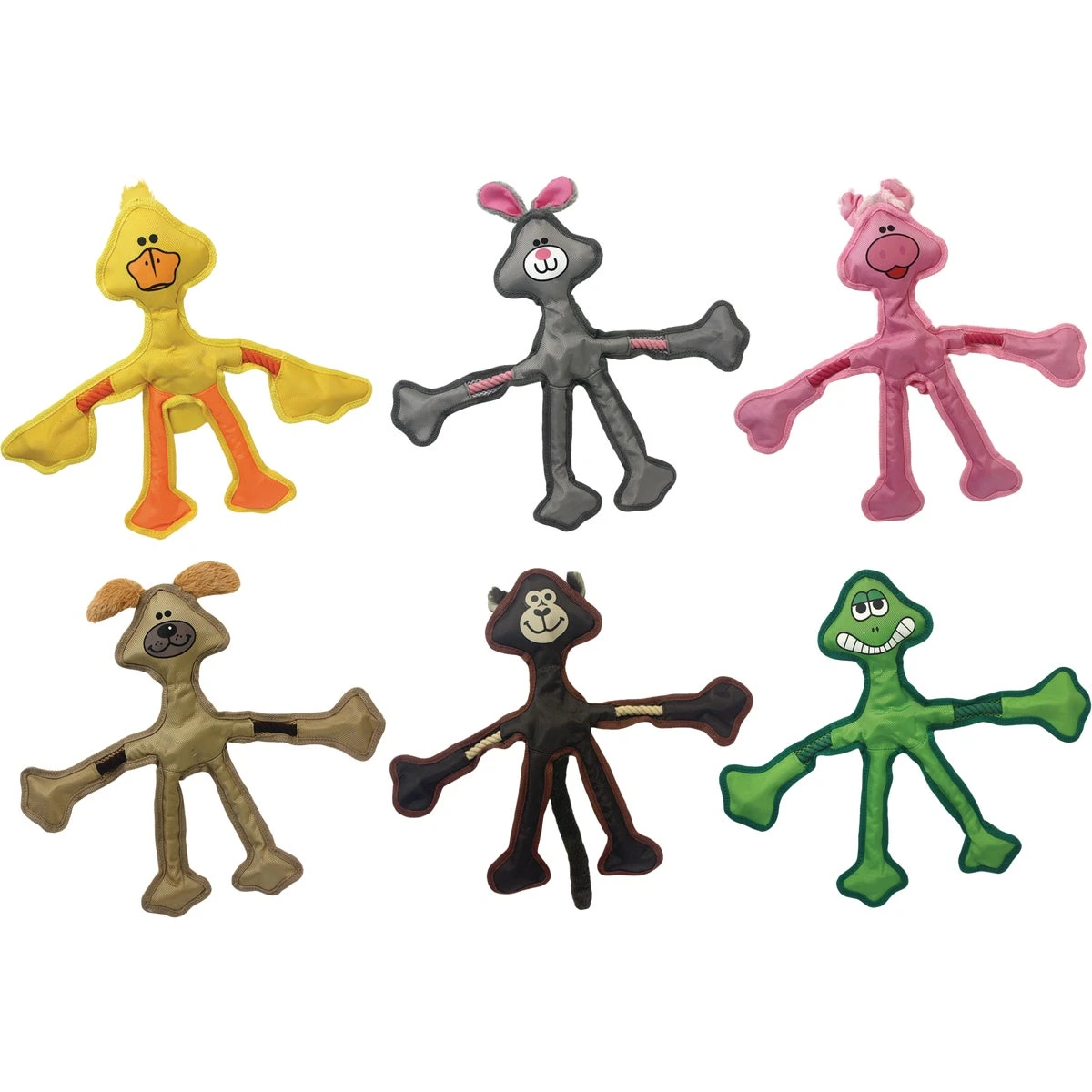 Skele-Ropes Squeaky Dog Toy, Assorted Styles, 15 In.