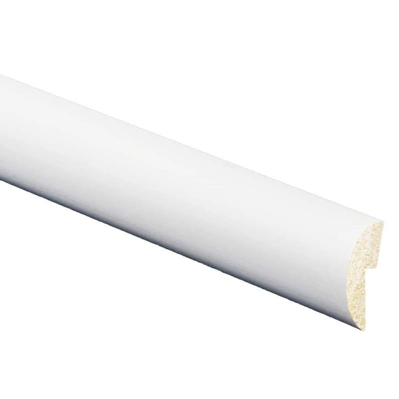 5/16 In. W X 1-1/8 In. H X 8 Ft. L Crystal White Polystyrene Cap Molding