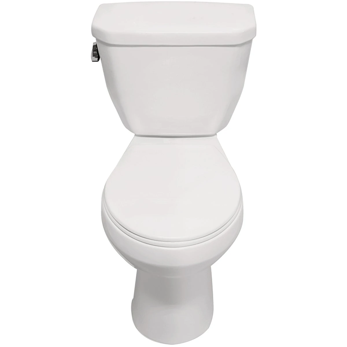 Berlin White Round Bowl 1.28 Gpf Complete Toilet With Chrome Trip Lever