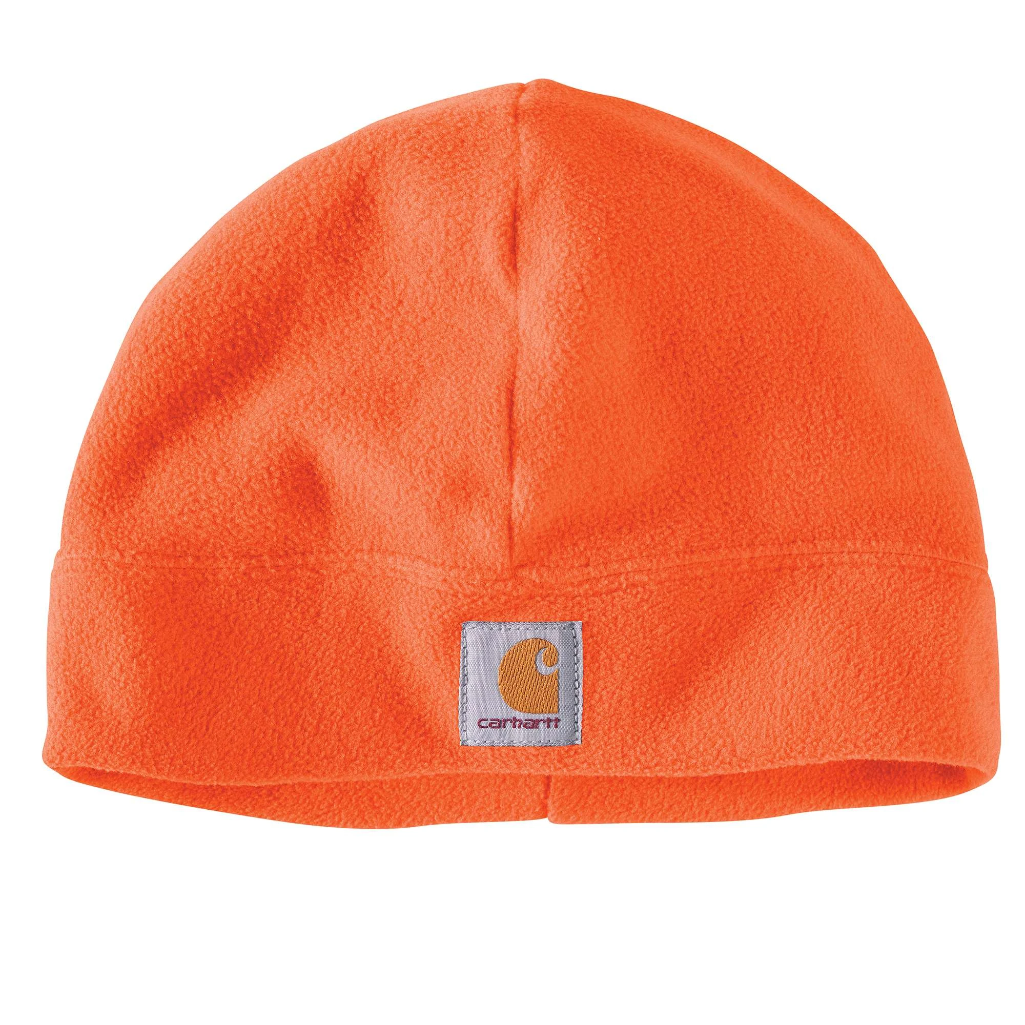 Men's Fleece Hat - Brite Orange, 100% Polyester, Model Ah0207-m