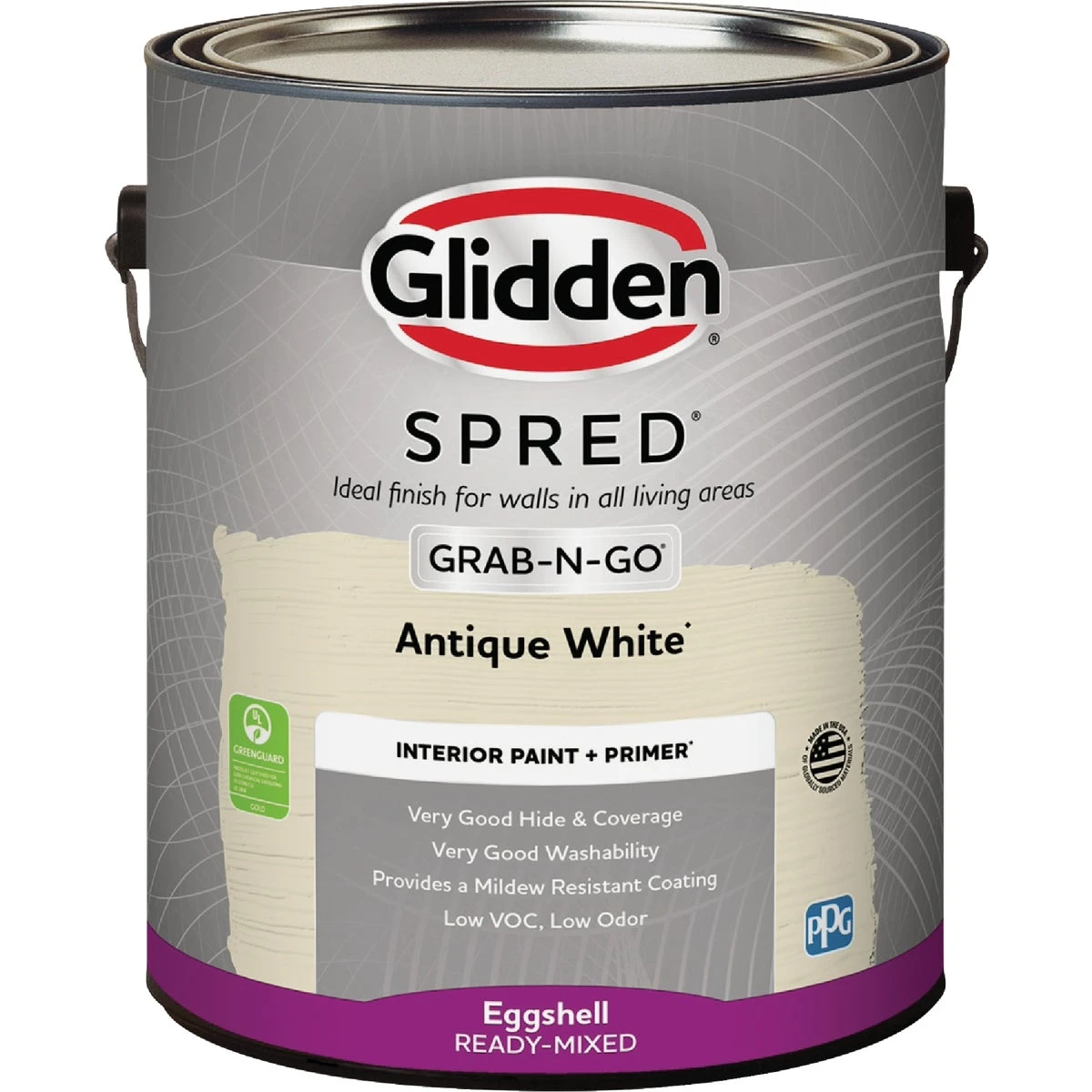Spred Interior Paint + Primer Grab-n-go Eggshell Antique White 1 Gallon