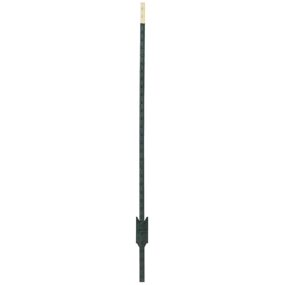 Studded Fence T-Post, Green, 6 Ft.