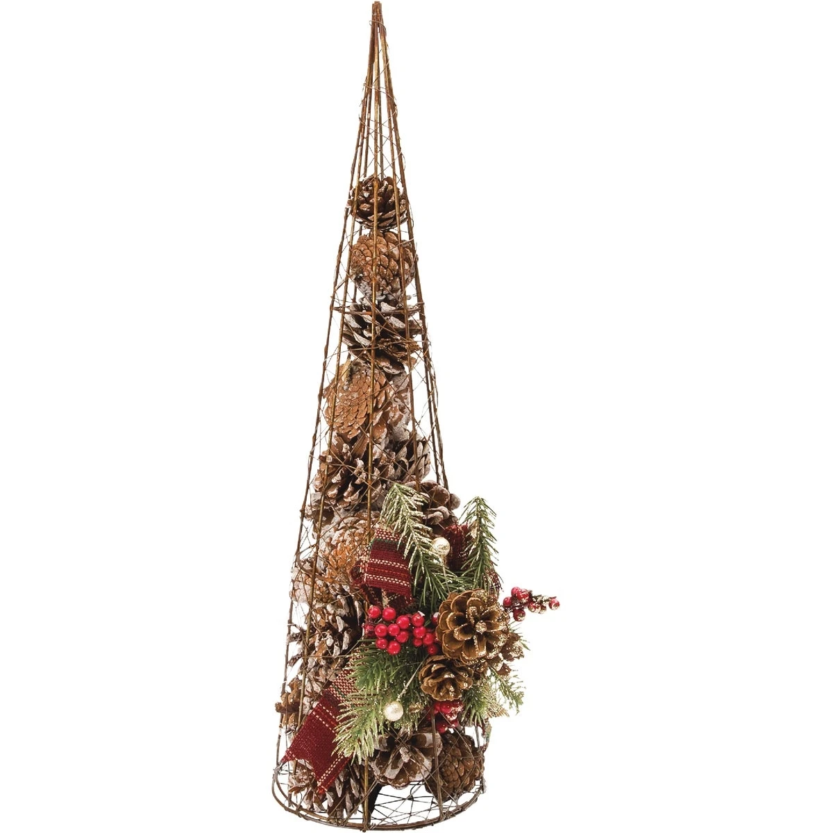 Rustic Pinecone Christmas Tree Decoration 7 In. W. X 20 In. H. X 6 In. L.