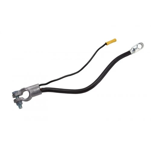 Battery Cable, Top Post, 4 AWG, Black, 25-In.