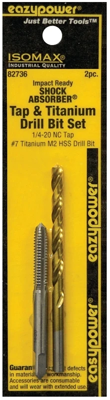 Sae Plug Tap National Coarse 1/4-inch X 20 With Drill Bit