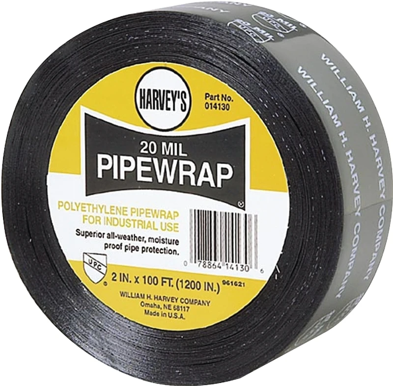 2 Inch Wide X 100 Feet Long X 20 Mil Thick Pipe Wrap