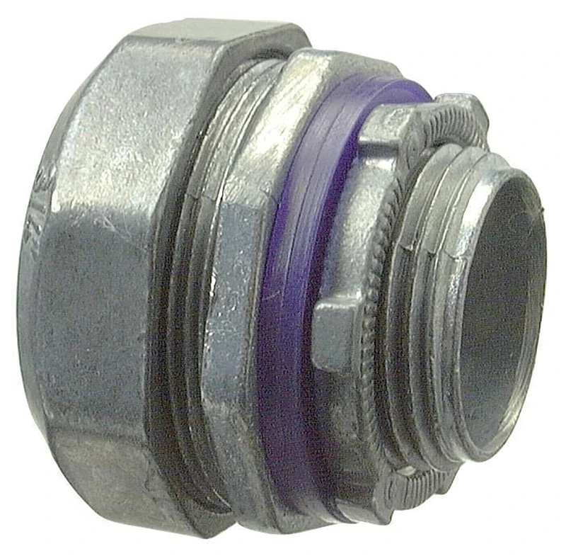 Liquid Tight Conduit Connector, Zinc, 1-In.