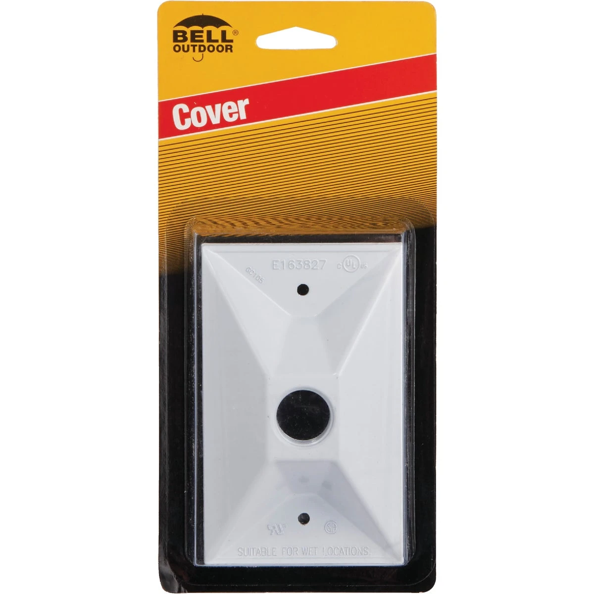 1-outlet Weatherproof Electrical Cover, Zinc, White, Model 5186-6
