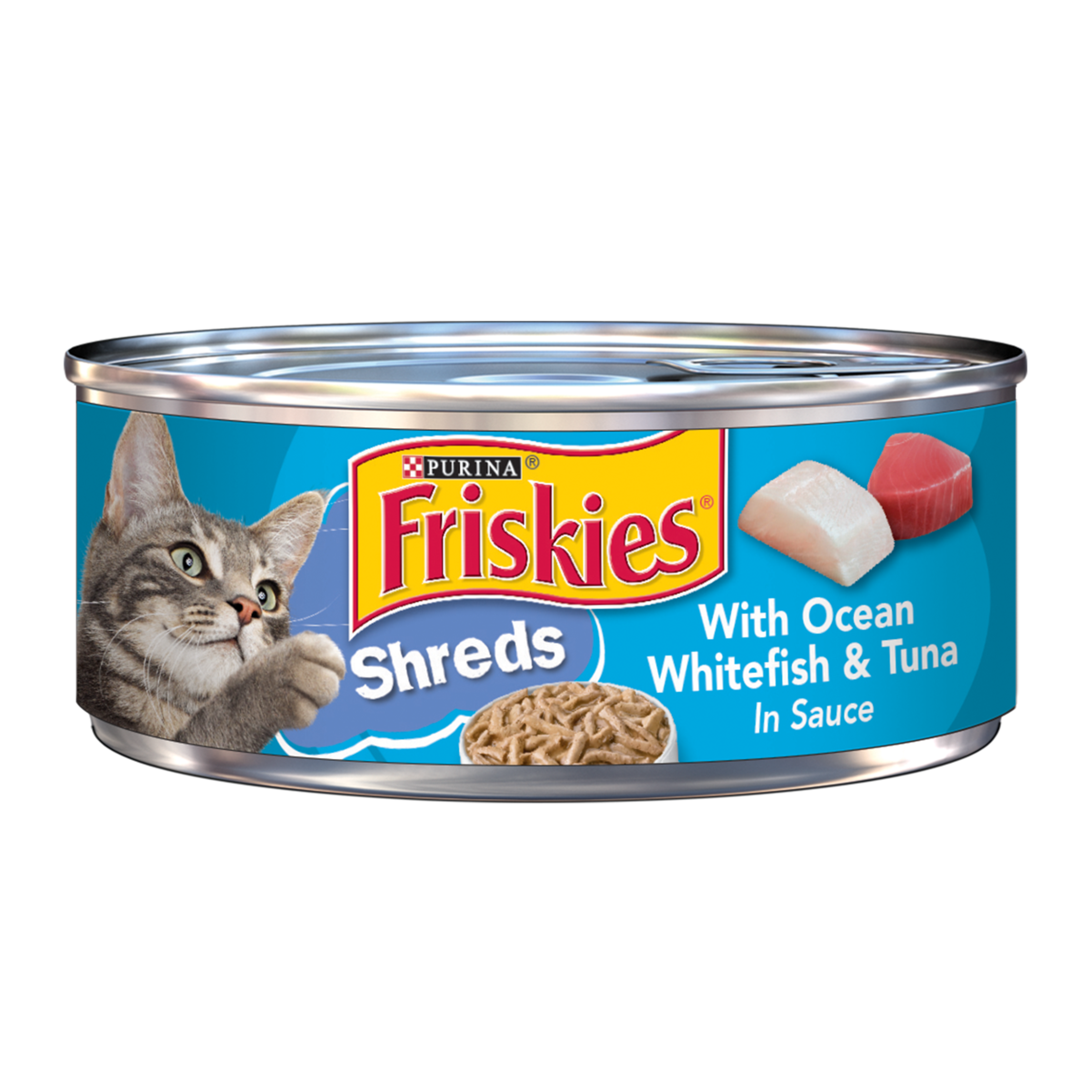 Cat Food, Ocean Whitefish & Tuna, 5.5 oz. Can