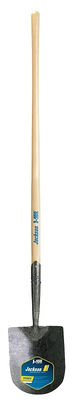Irrigating Shovel, Round-Point, 8.875 x 10-In. Blade, 47-In. Wood Handle