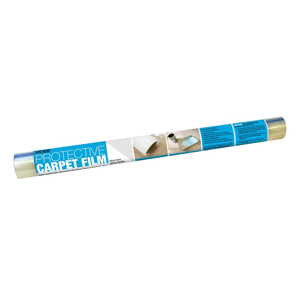 Carpet Protection Paint Film, 2 x 100-Ft.