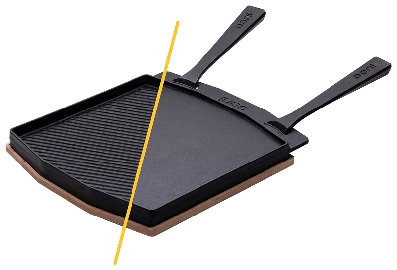 Dual-Sided Grizzler Sizzler Plate, Cast Iron