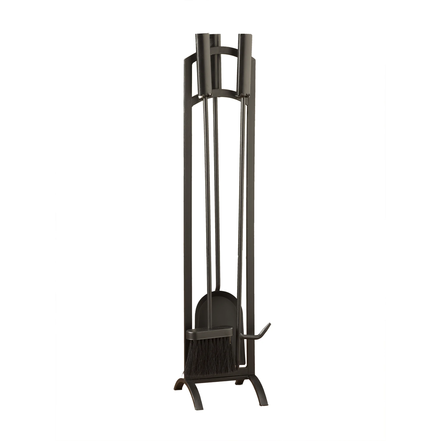 Open Hearth 4-Pc. Fireplace Tool Set, Black