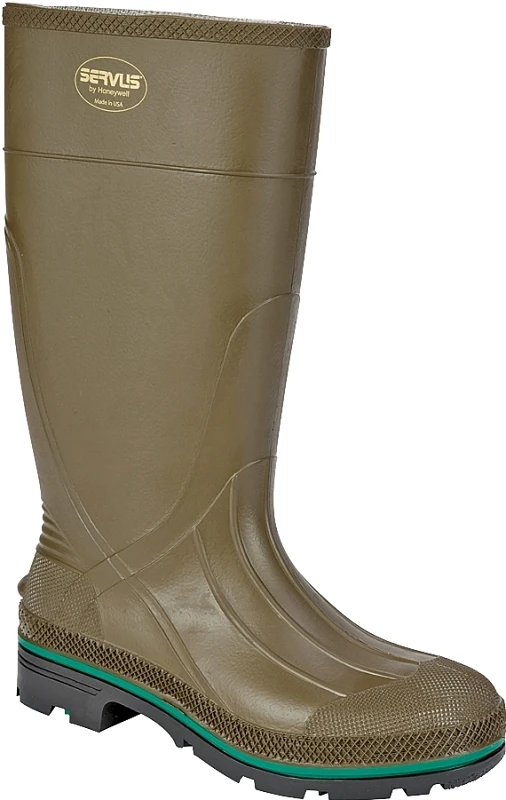 Servus Max Rubber Boots, TDT Technology, Olive, 15 In. Men's 11