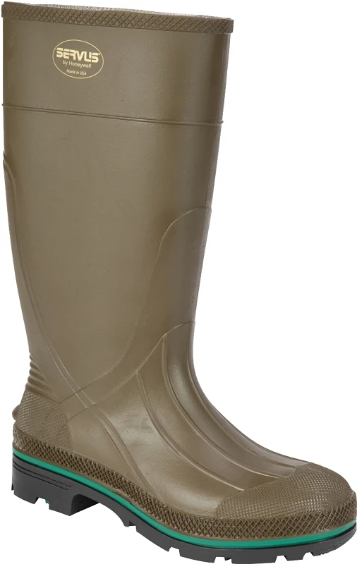 Servus Max Rubber Boots, TDT Technology, Olive, 15 In. Men's 9