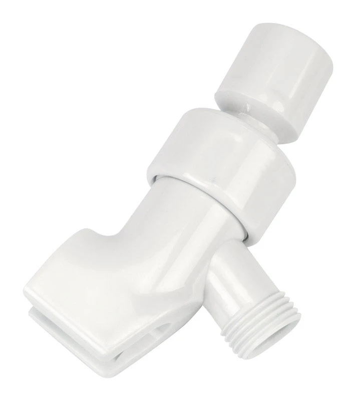 Swivel Shower Arm Mounting Bracket, White, Model Af108c For Handheld Showers