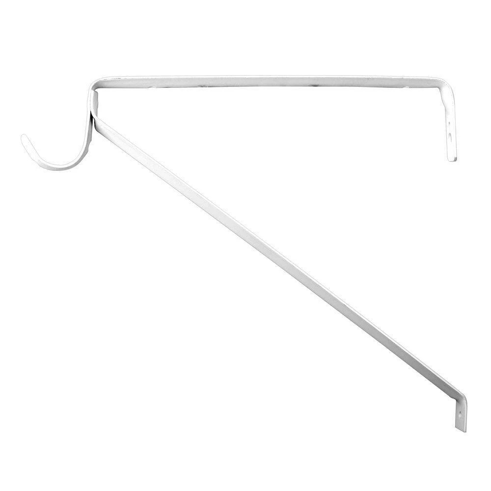 Closet Rod & Shelf Bracket, White