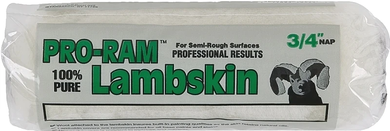 Paint Roller Cover, Lambskin, 3/4 x 9-In.