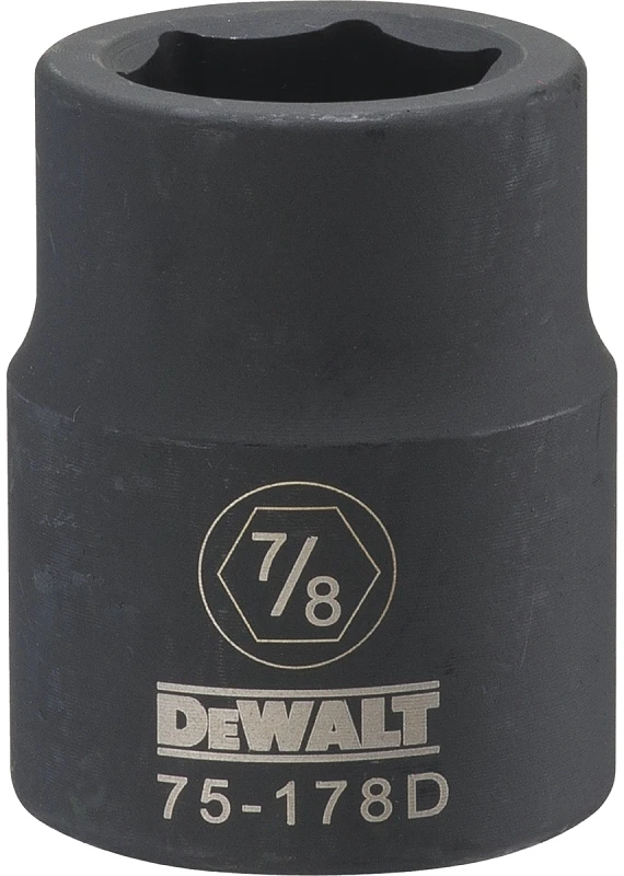SAE Impact Socket, 6-Point, 3/4 In. Drive, 7/8 In.