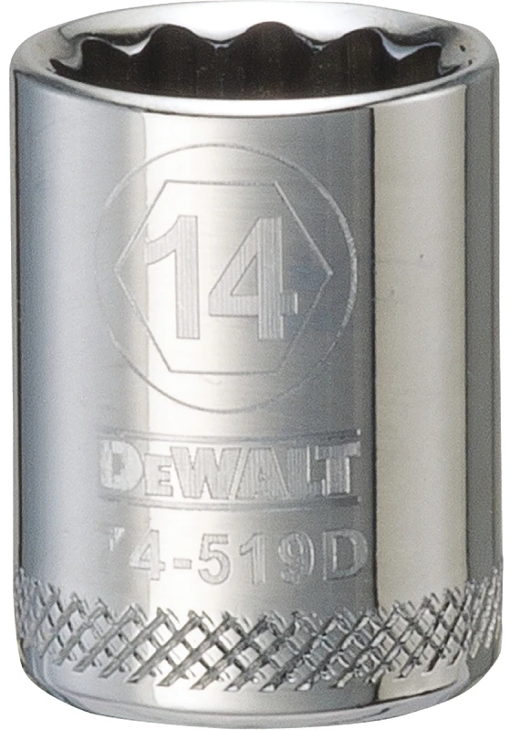 Metric Shallow Socket, 12-Point, 3/8 In. Drive, 14mm