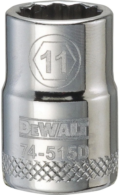 Metric Shallow Socket, 12-Point, 3/8 In. Drive, 11mm