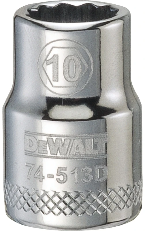 Metric Shallow Socket, 12-Point, 3/8 In. Drive, 10mm