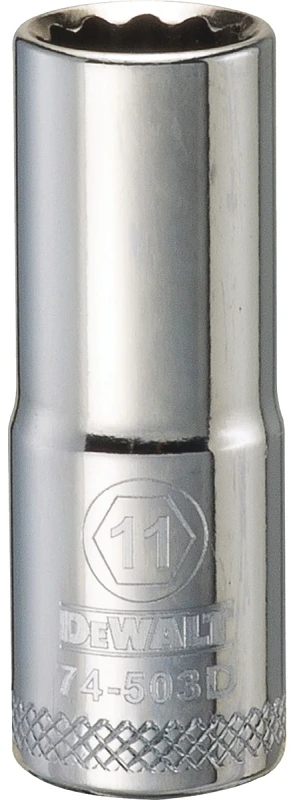 Metric Deep Socket, 12-Point, 3/8 In. Drive, 11mm
