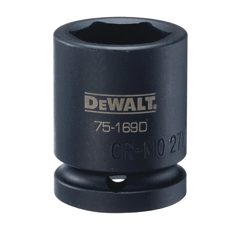 Metric Impact Socket, 6-Point, 3/4 In. Drive, 27mm