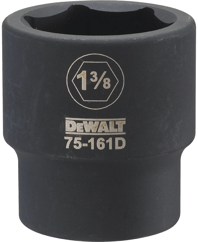 SAE Impact Socket, 6-Point, 3/4 In. Drive, 1-3/8 In.