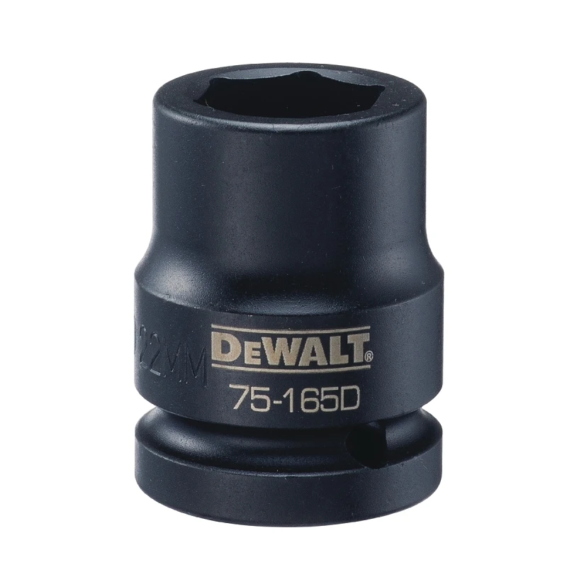 Metric Impact Socket, 6-Point, 3/4 In. Drive, 22mm
