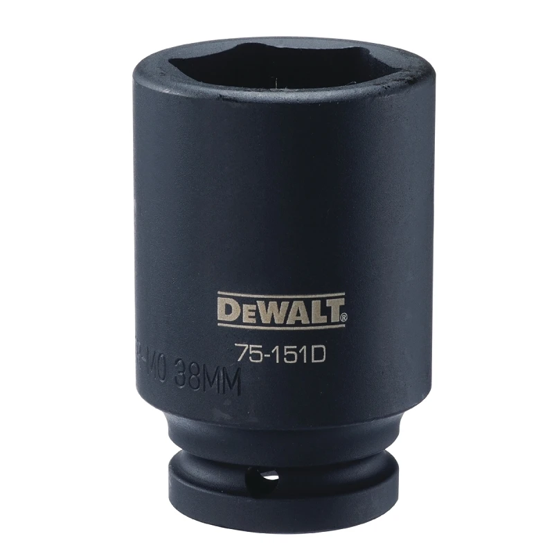 Metric Deep Impact Socket, 6-Point, 3/4 In. Drive, 38mm