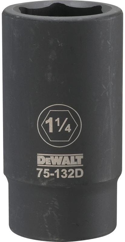 SAE Deep Impact Socket, 6-Point, 3/4 In. Drive, 1-1/4 In.