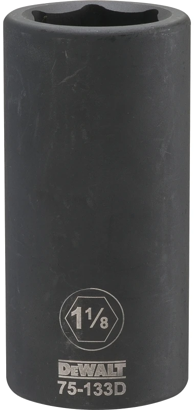 SAE Deep Impact Socket, 6-Point, 3/4 In. Drive, 1-1/8 In.