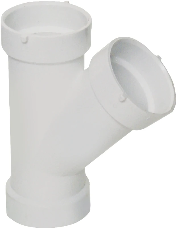 2 Inch Dwv Pvc Wye Fitting, Schedule 40, Hub Connection, Model 192302l