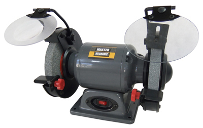 6-inch Bench Grinder With 1/3-hp Induction Motor And Eye Shields