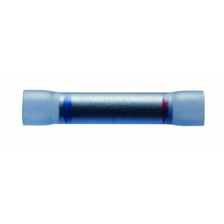 22-18 to 16-14 AWG Blue Vinyl Insulated Step-Down Butt Connector 2 Pcs