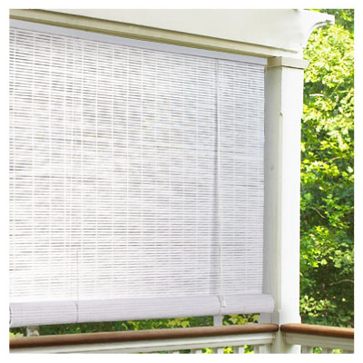 White Pvc Roll Up Blinds, 60 X 72 Inches, Model 0320156