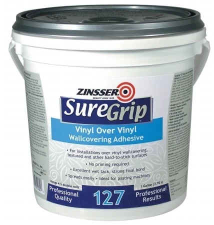 Rustoleum 1 Gallon SureGrip 127 Vinyl Over Vinyl Wallcovering Adhesive 2841 - Pack of 4