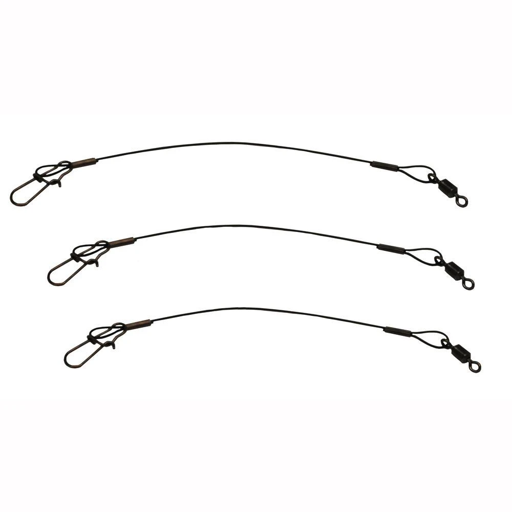 Steel Fishing Leader, Black, 30 Lb., 18 In.
