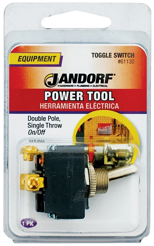 20 Amps Double Pole Toggle Power Tool Switch Silver Dpst 1 Pk Model 61130