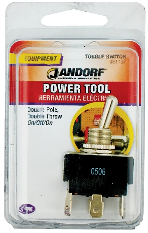 20 Amps Double Pole Toggle Power Tool Switch Silver Dpdt 1 Pk Model 61137