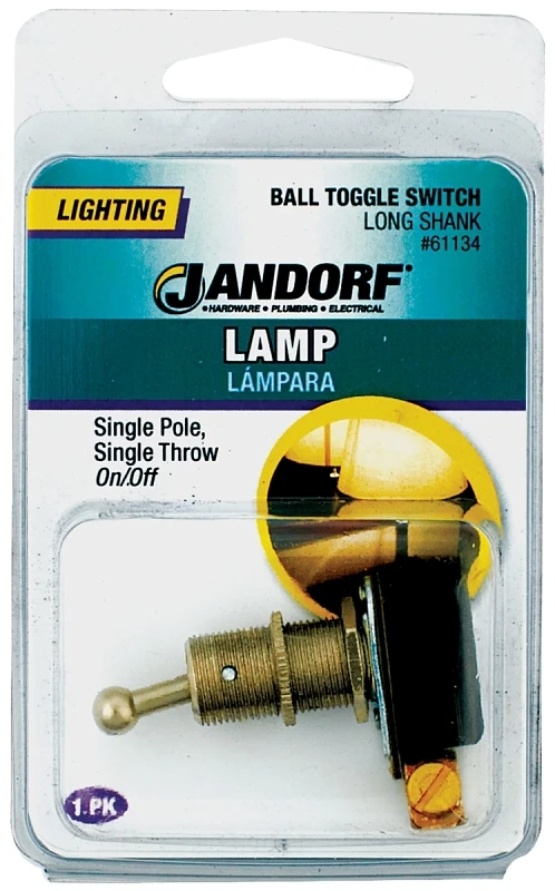 6a Single Pole Ball Toggle Switch Black/silver Spst 1 Pk Model 61134
