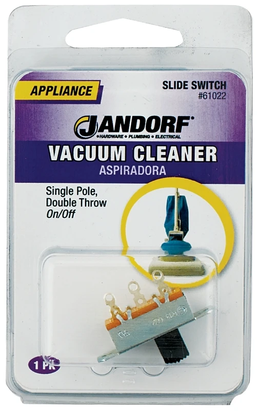 6a Single Pole Slide Appliance Switch Black/silver Spdt 3 Tab Terminals 1 Pk
